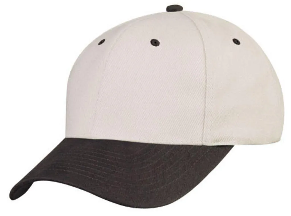 1 Dozen 6 Panel Low Crown Brushed Cotton Baseball Caps Hats Wholesale Bulk