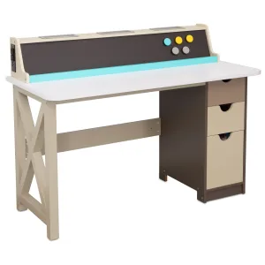 2-in-1 Chalkboard Desk – Wooden Desk with Magnetic Chalkboard, Storage, and Modern Design