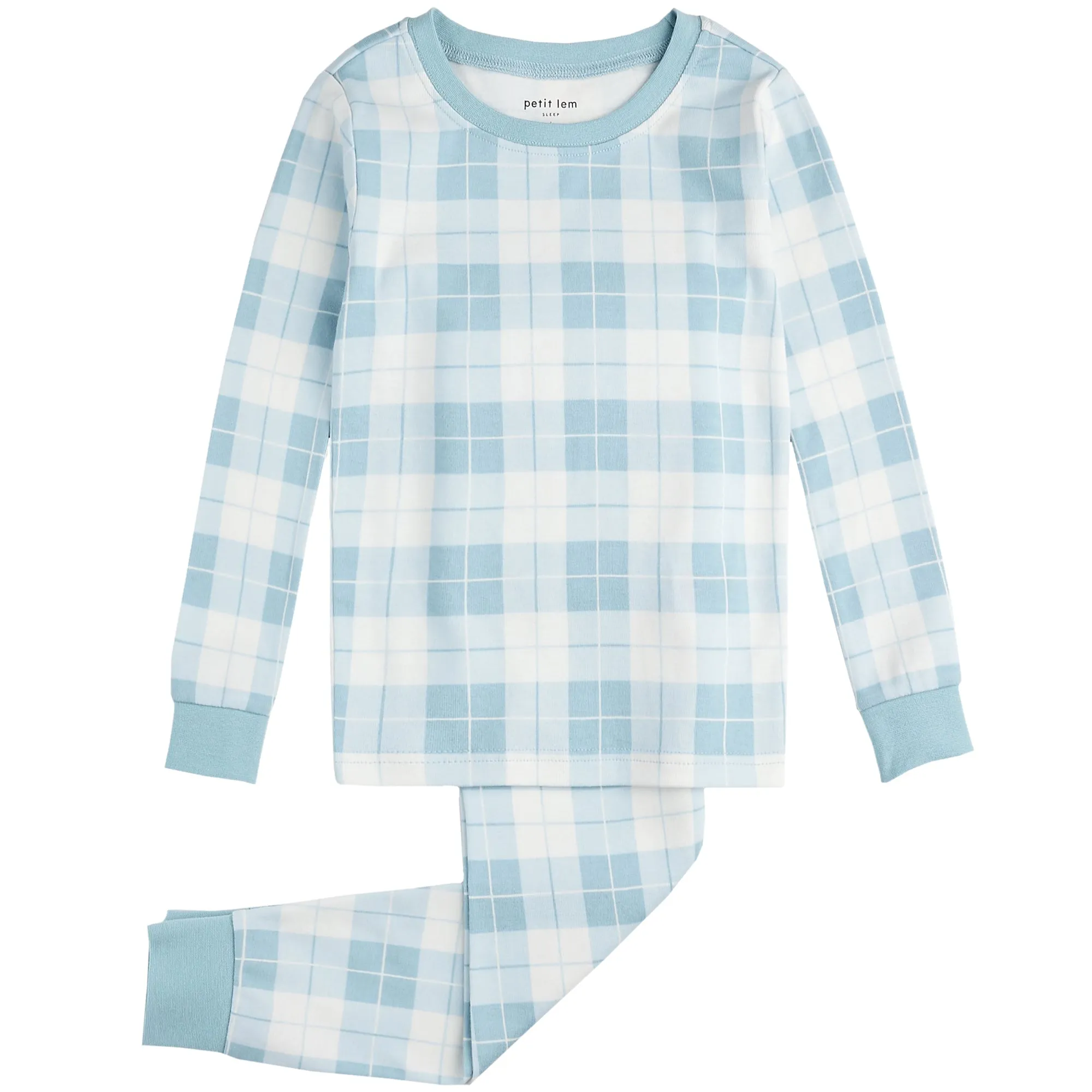 2 Piece Boys Plaid Pajamas