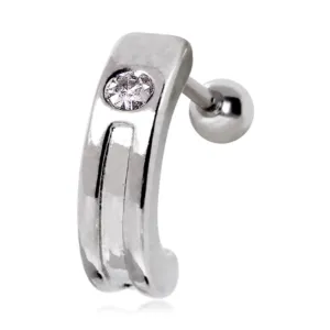 316L Surgical Steel Modern Curved Cartilage Cuff
