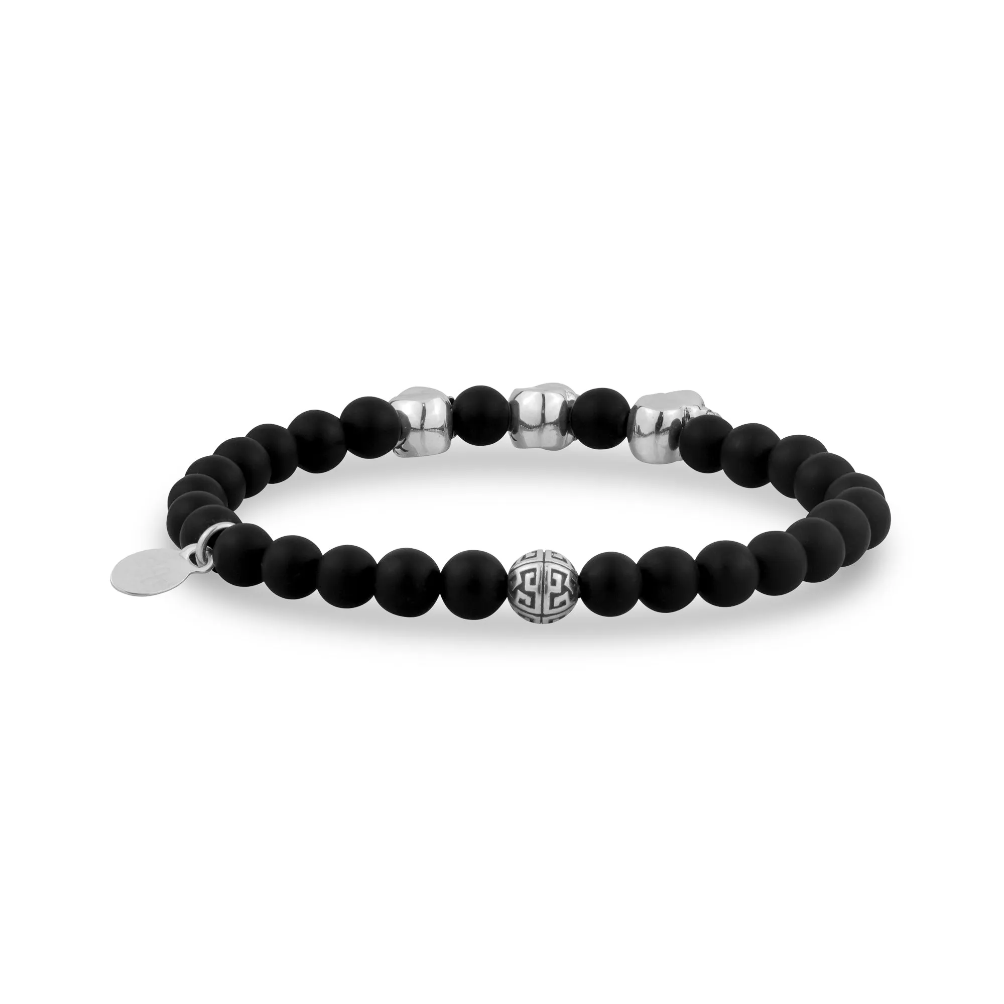 6mm Skull Bridge Stretch Bead Bracelet