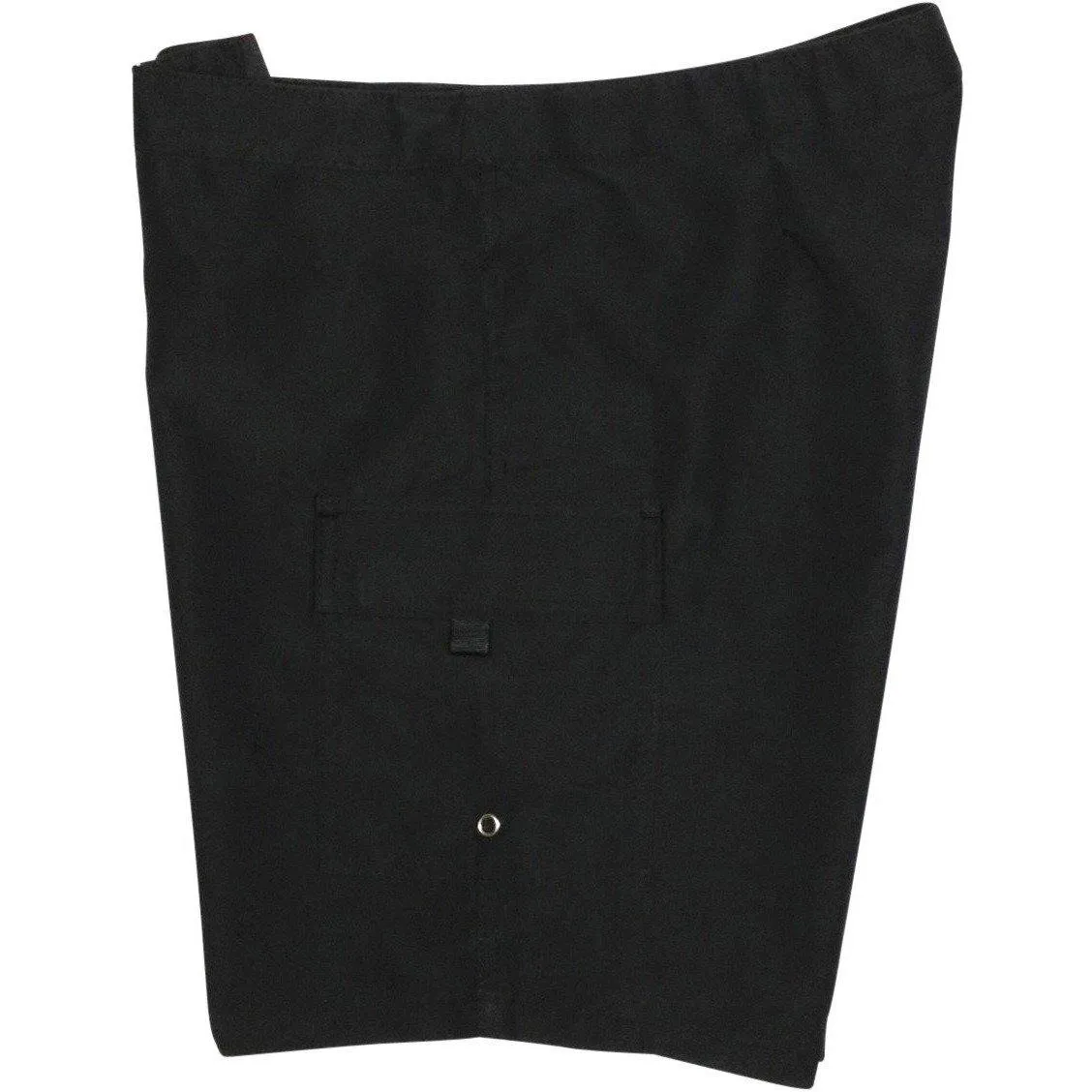 A Solid Color (Black/Black Stitch) Womens Board/Swim Shorts - 11"