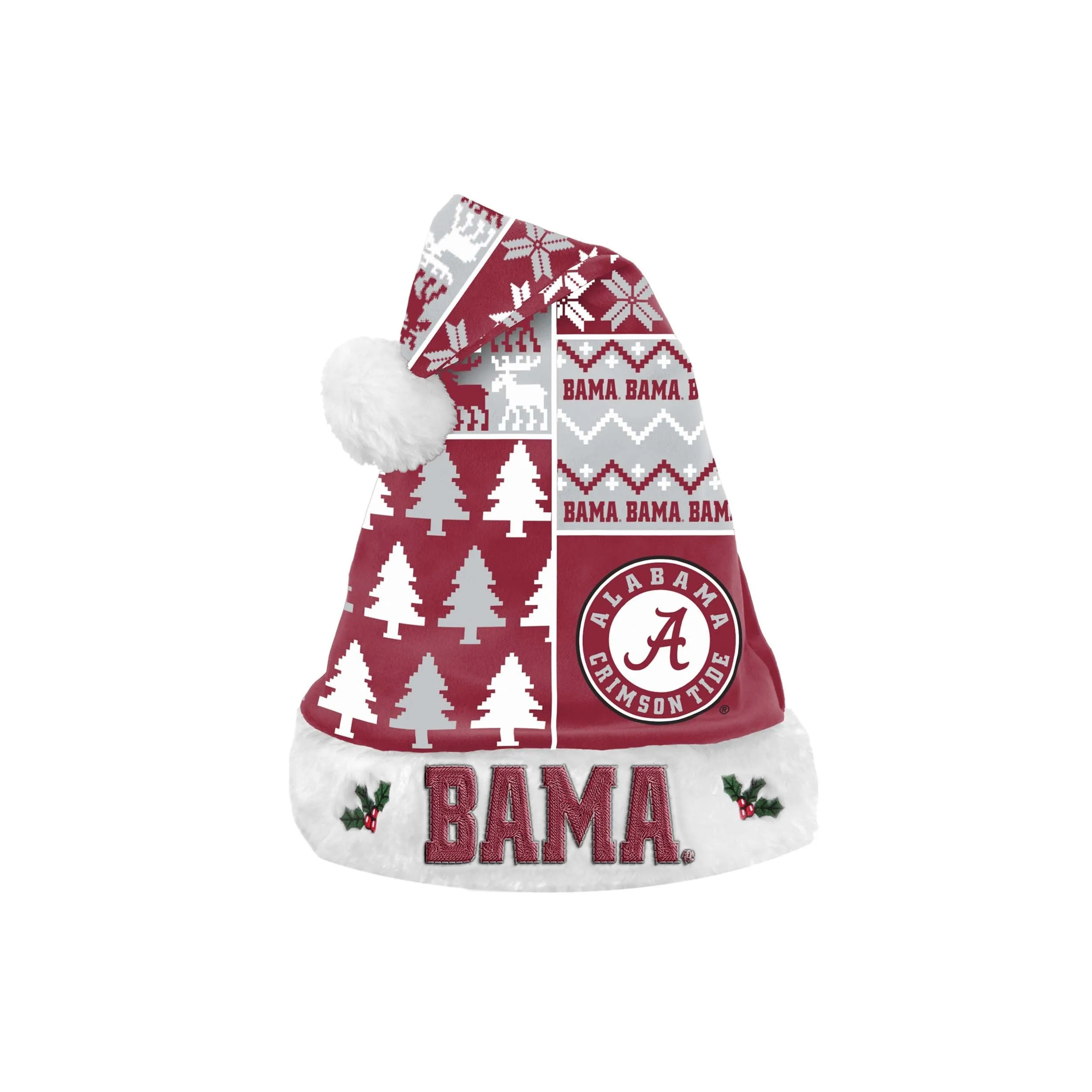 Alabama Crimson Tide NCAA Busy Block Family Holiday Pajamas