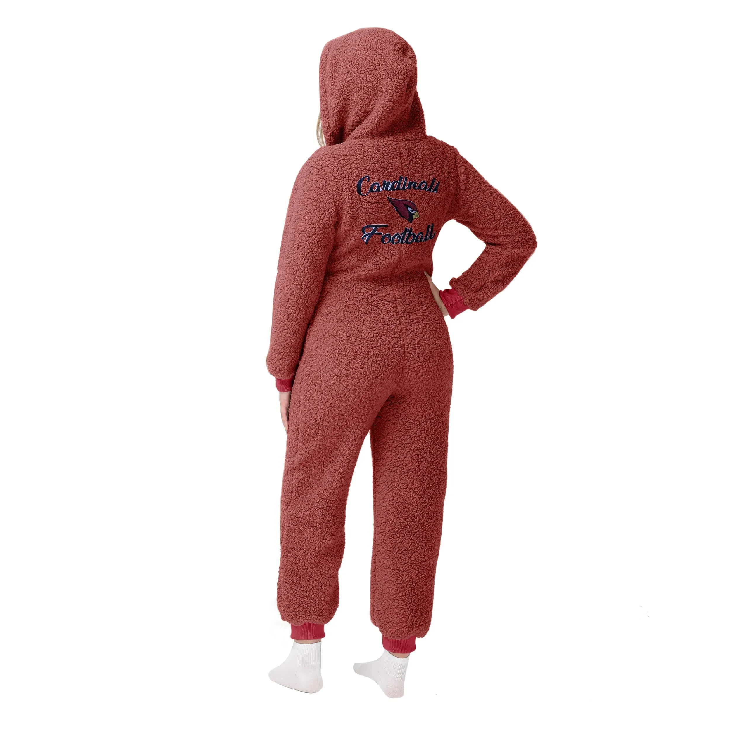 Arizona Cardinals NFL Womens Sherpa One Piece Pajamas