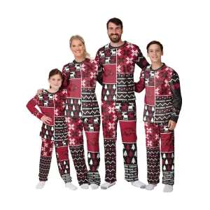 Arkansas Razorbacks NCAA Busy Block Family Holiday Pajamas