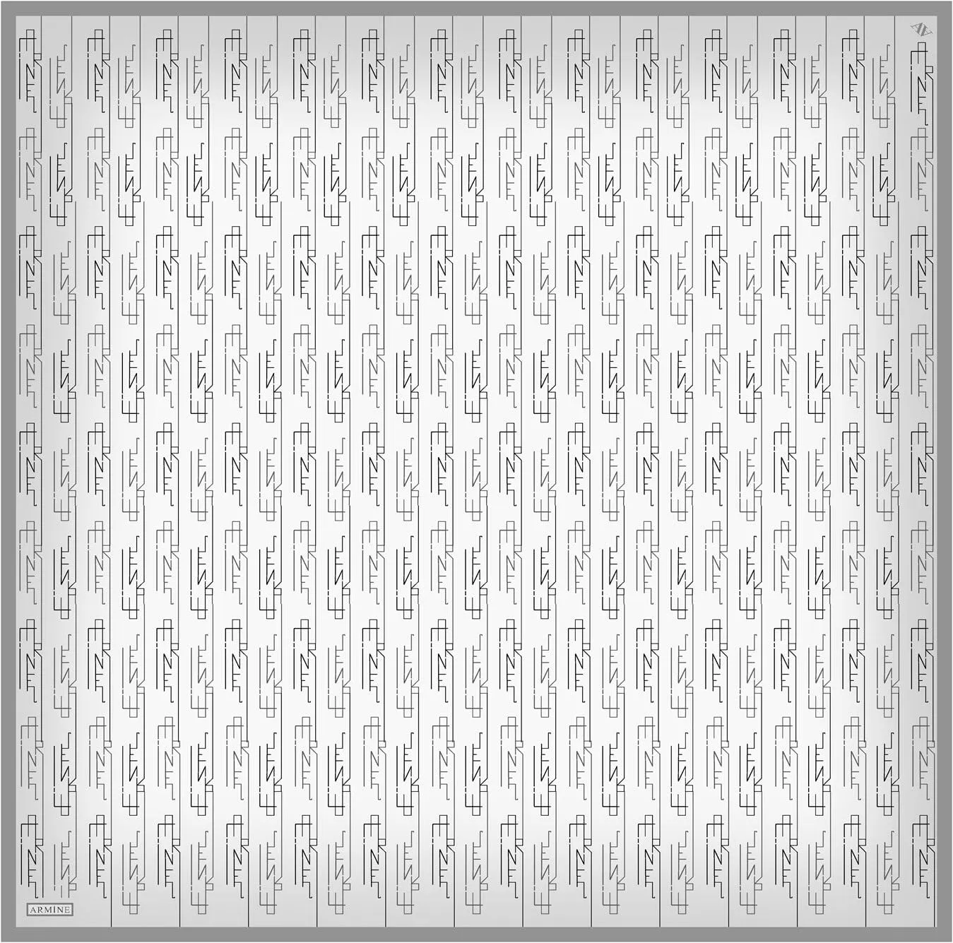 Armine Pisces Abstract Silk Scarf #1