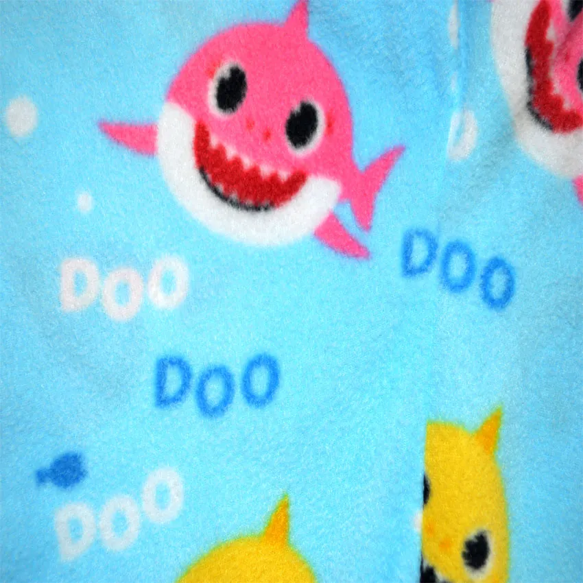 Baby Shark Doo Doo Doo Blue Fleece Toddler Pajamas