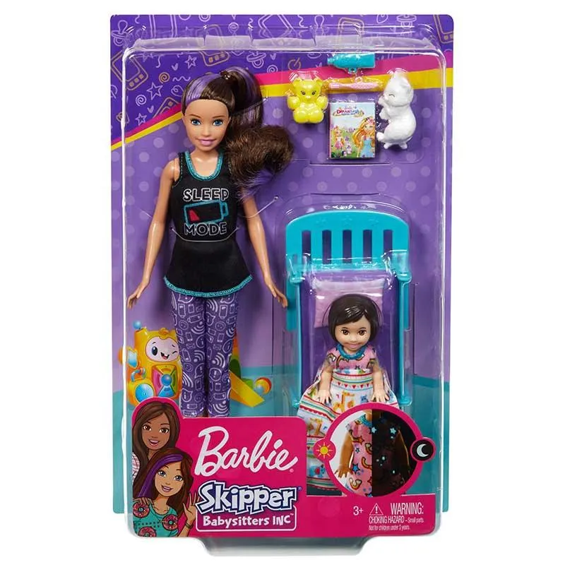 Barbie Skipper Babysitters Doll And Bedtime Playset