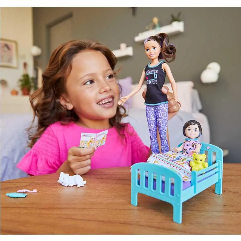 Barbie Skipper Babysitters Doll And Bedtime Playset