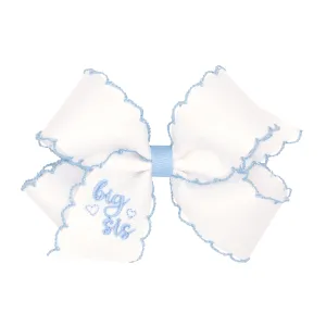 Big Sis Script Moonstitch Bow - Medium
