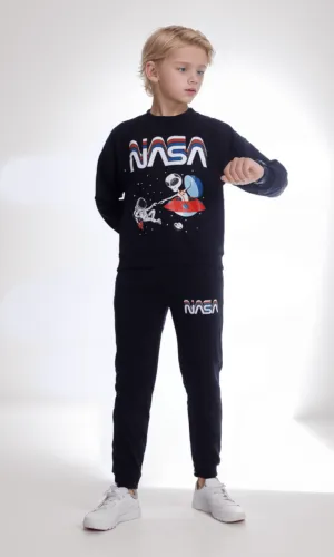 Boys Pajama Set - NASA (Black)