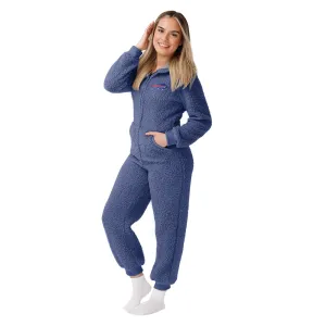 Buffalo Bills NFL Womens Sherpa One Piece Pajamas