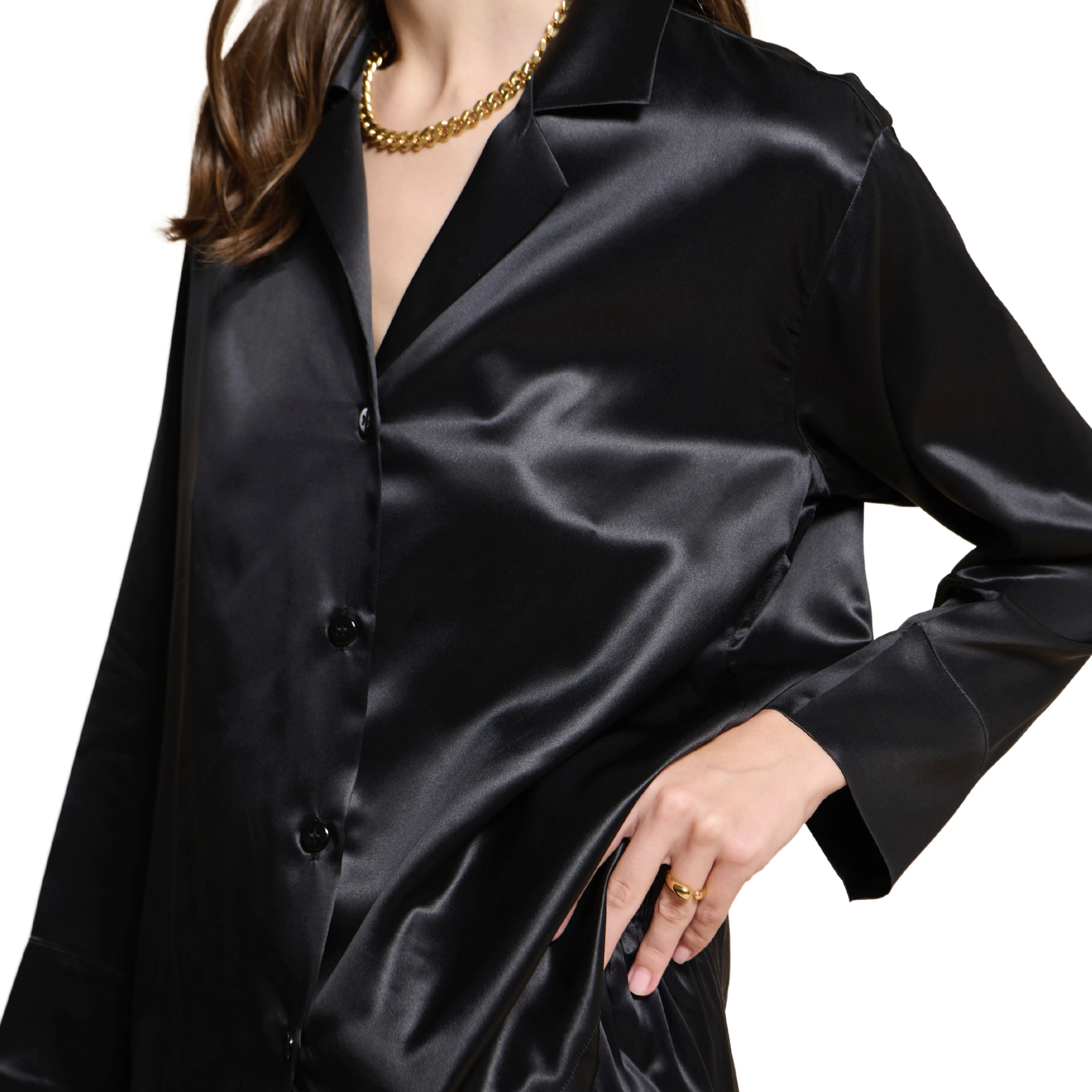 Bui Remi Pajamas Shirt - Noir