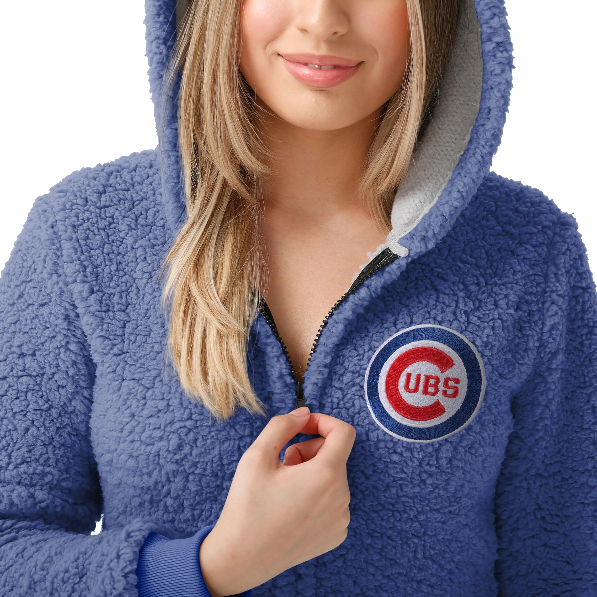 Chicago Cubs MLB Womens Sherpa One Piece Pajamas