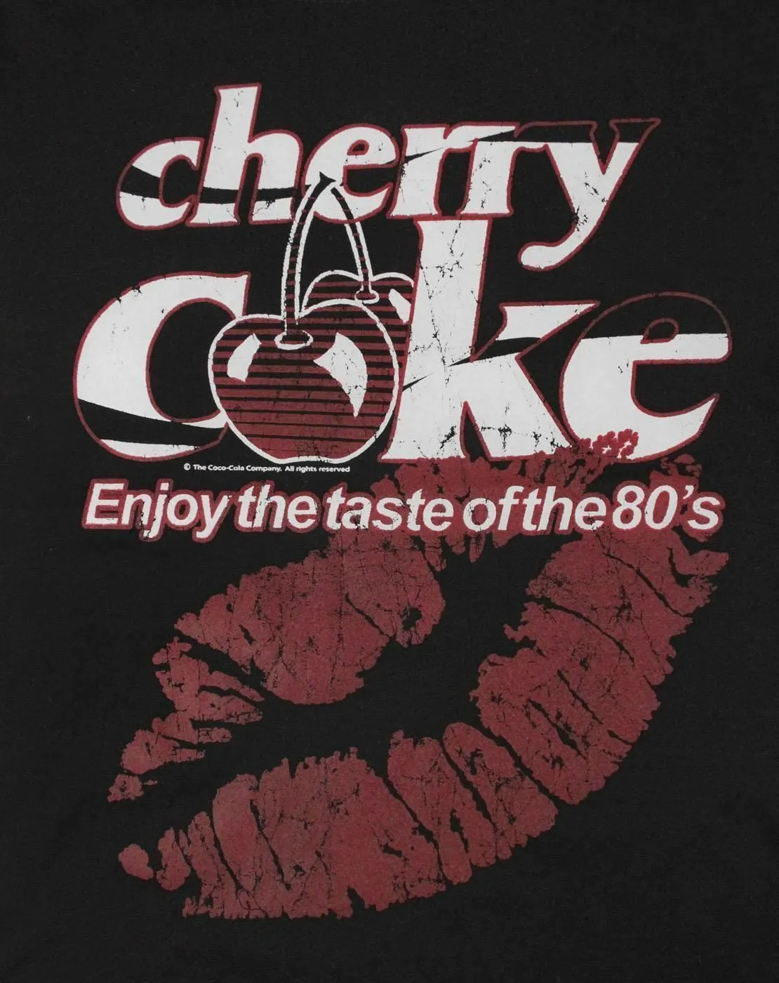 Coca Cola Coke Womens Black Short Sleeved T-Shirt