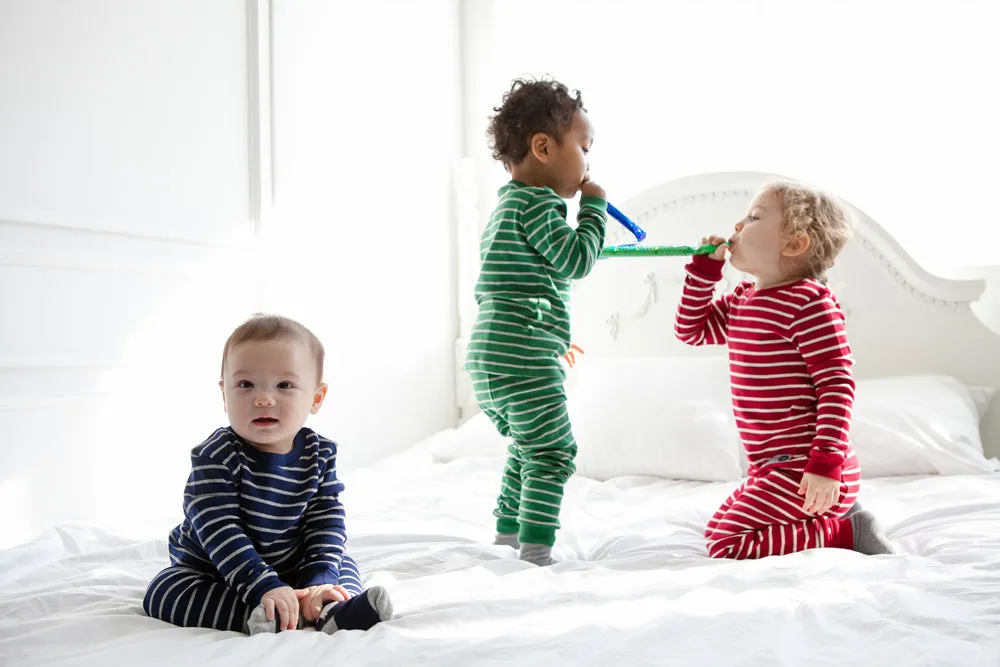 Color Pen Navy Long Sleeve Pajama
