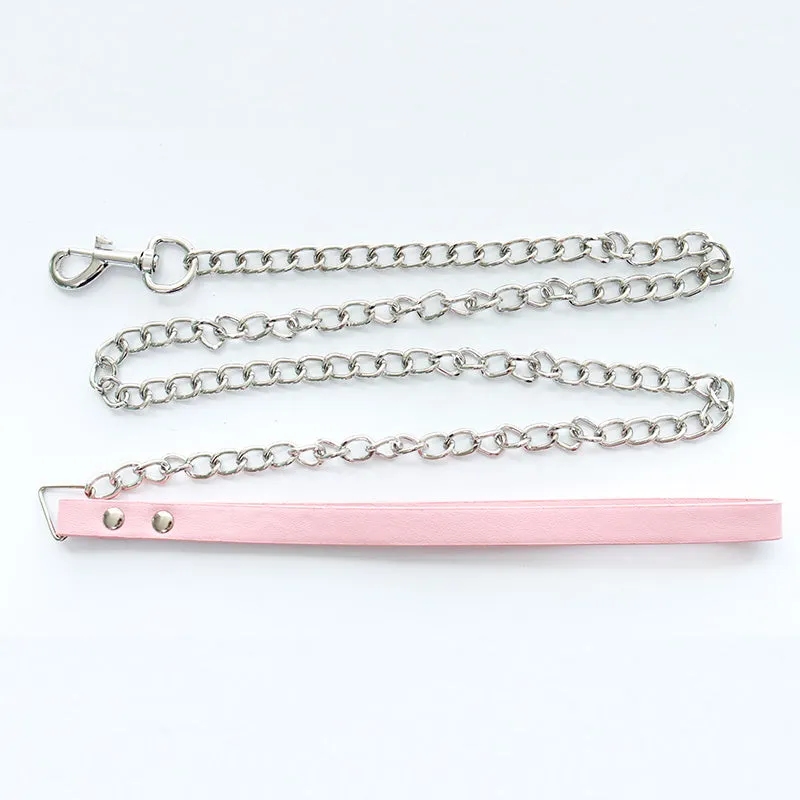 Cosplay Bell Leather Adjustable Choker Chain