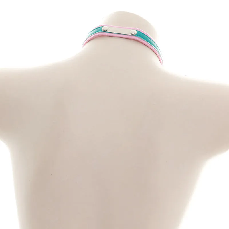 Cosplay Bell Leather Adjustable Choker Chain