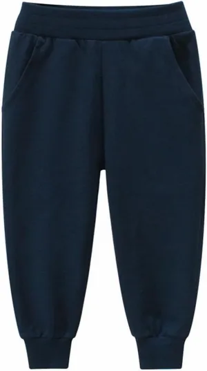 Cotton Solid Color Sweatpants for Boys Girls Elastic Waist Pull On Casual Jogger Pants Kid Toddler Comfy Pants Girls