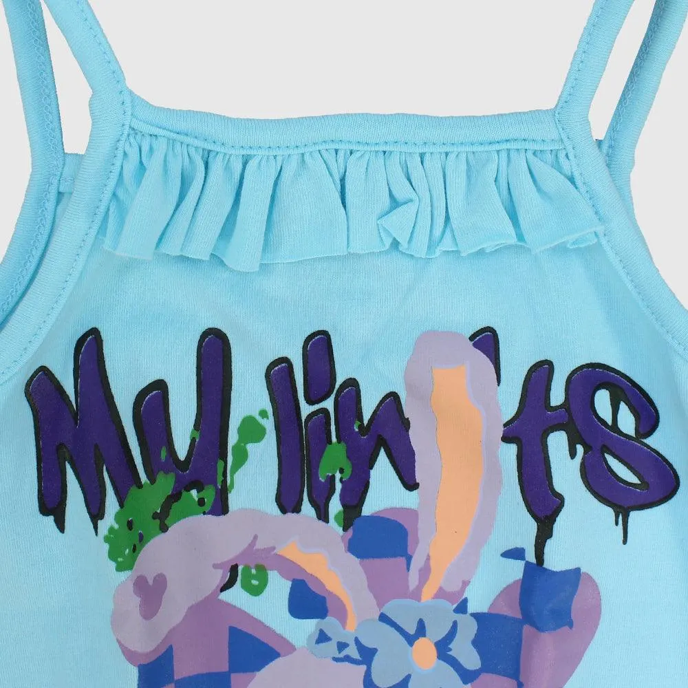 Cute Bunny Sleeveless Romper