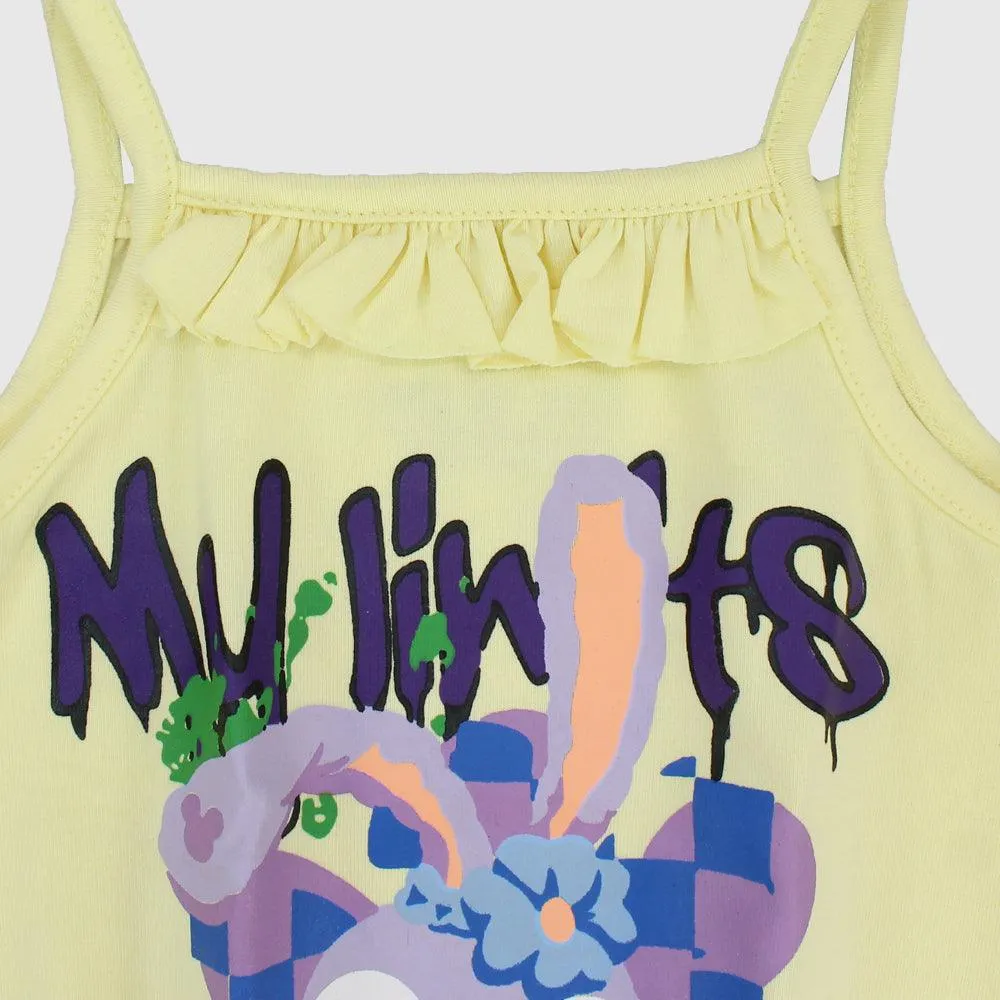 Cute Bunny Sleeveless Romper
