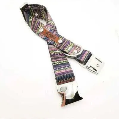 Designer Dog Collar with Free Personalisation & Adjustable Size