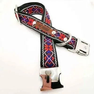 Designer Dog Collar with Free Personalisation & Adjustable Size