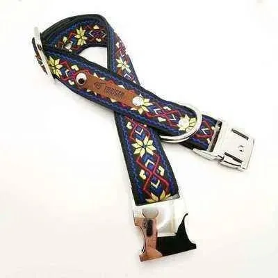 Designer Dog Collar with Free Personalisation & Adjustable Size