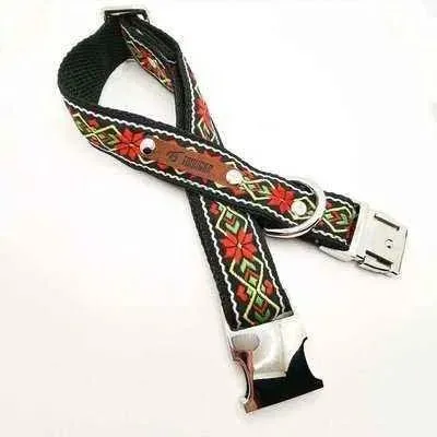 Designer Dog Collar with Free Personalisation & Adjustable Size