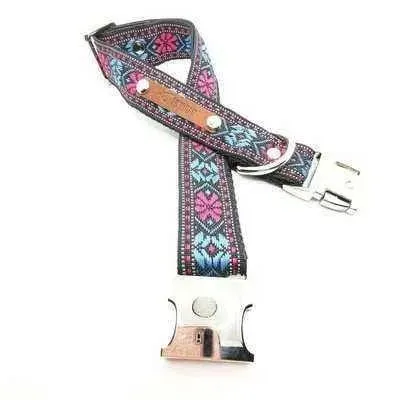 Designer Dog Collar with Free Personalisation & Adjustable Size