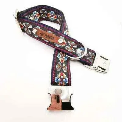 Designer Dog Collar with Free Personalisation & Adjustable Size