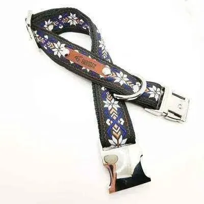 Designer Dog Collar with Free Personalisation & Adjustable Size