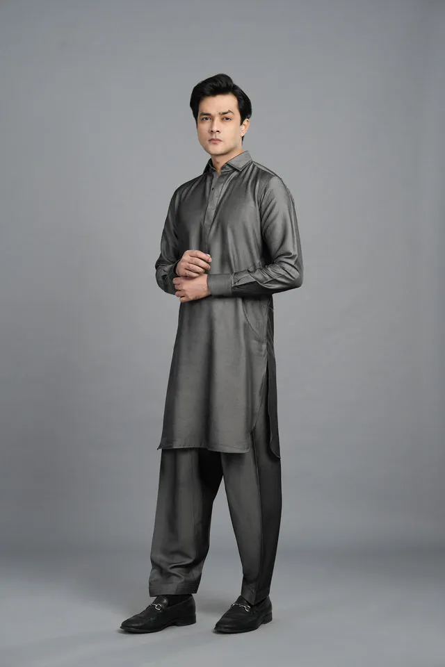 Electric Grey Shalwar Kameez  SQ4