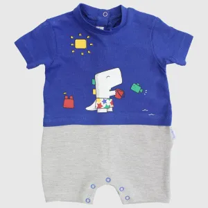 Graphic Dino Short-Sleeved Romper