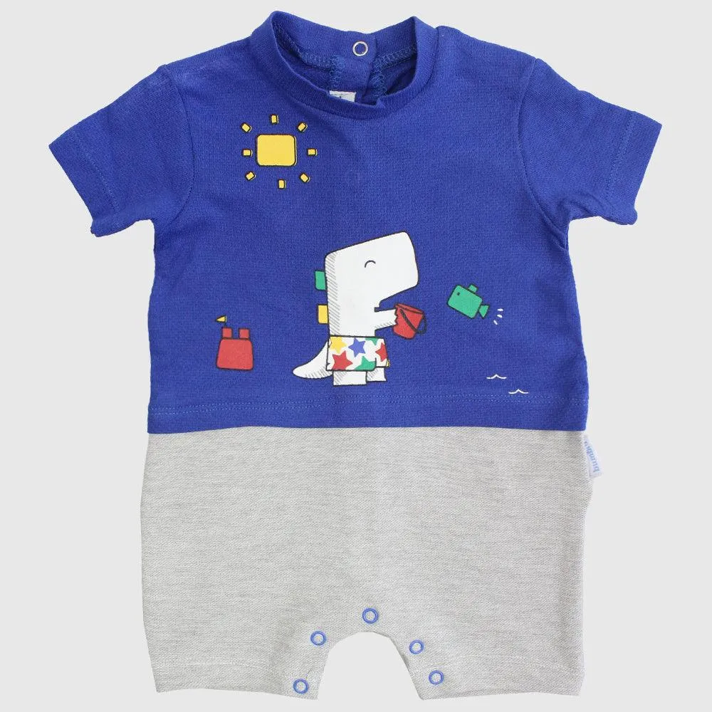 Graphic Dino Short-Sleeved Romper