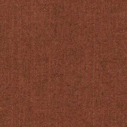 Herringbone in Russet, Shetland Flannel from Robert Kaufman