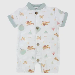 Hot Air Balloon Short-Sleeved Romper