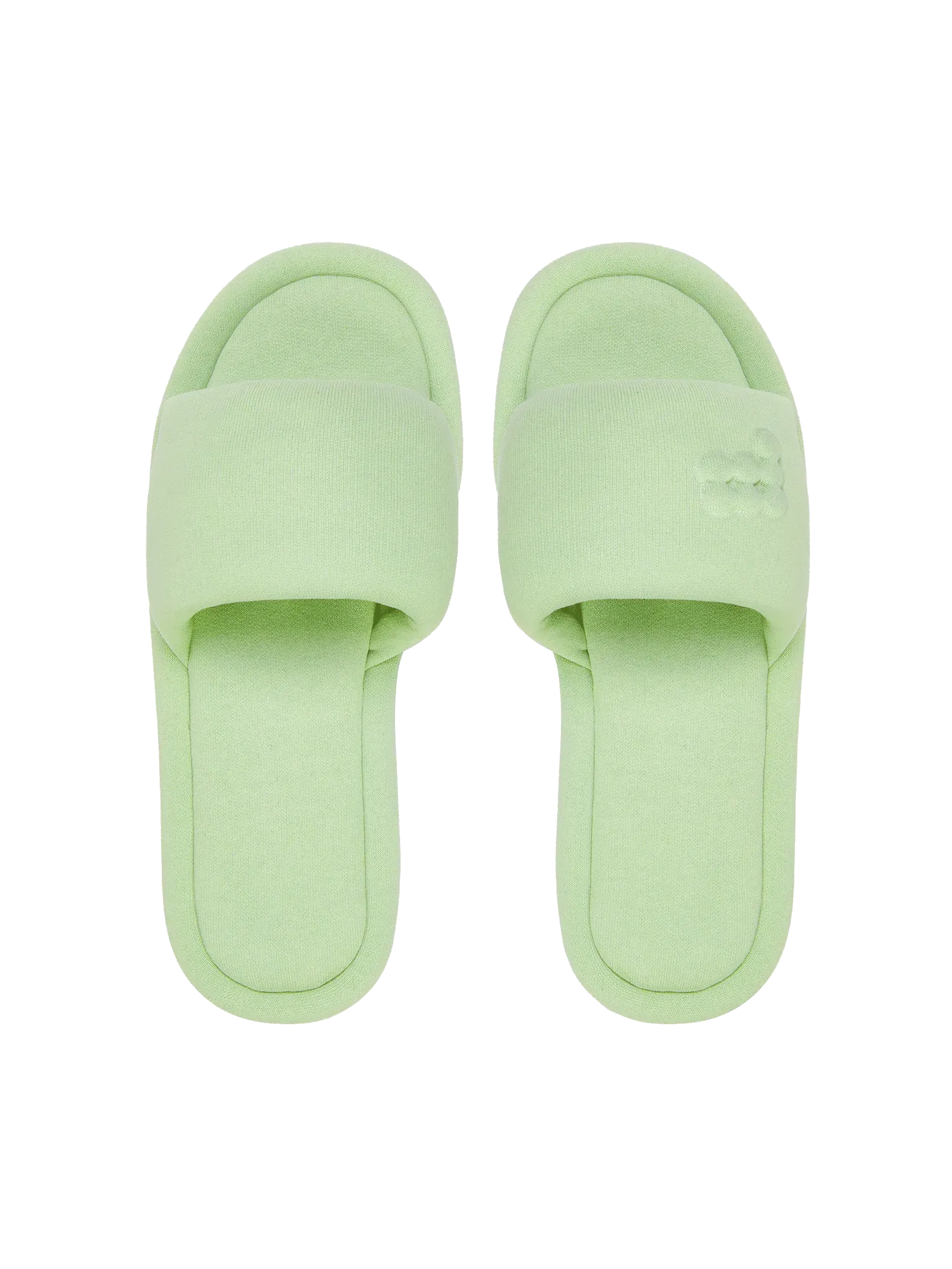Jersey Slippers—pistachio