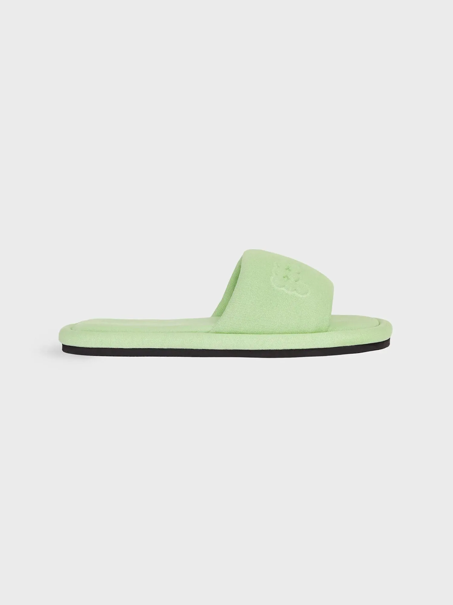 Jersey Slippers—pistachio
