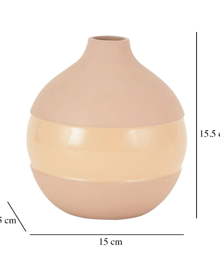 Klova Enamel Vase | 6 x 6 inches