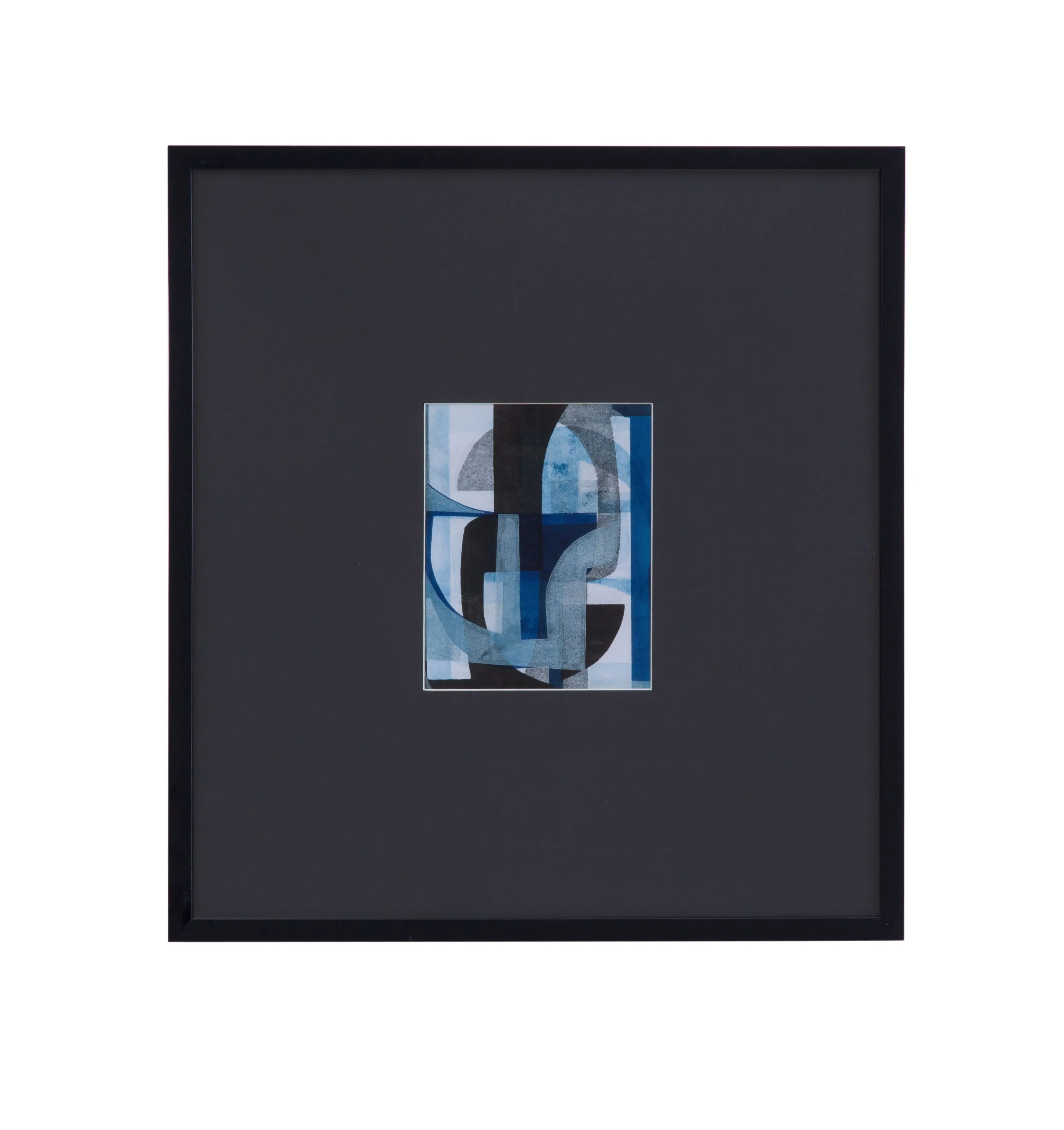 Leo - I Framed Print - Black / Blue