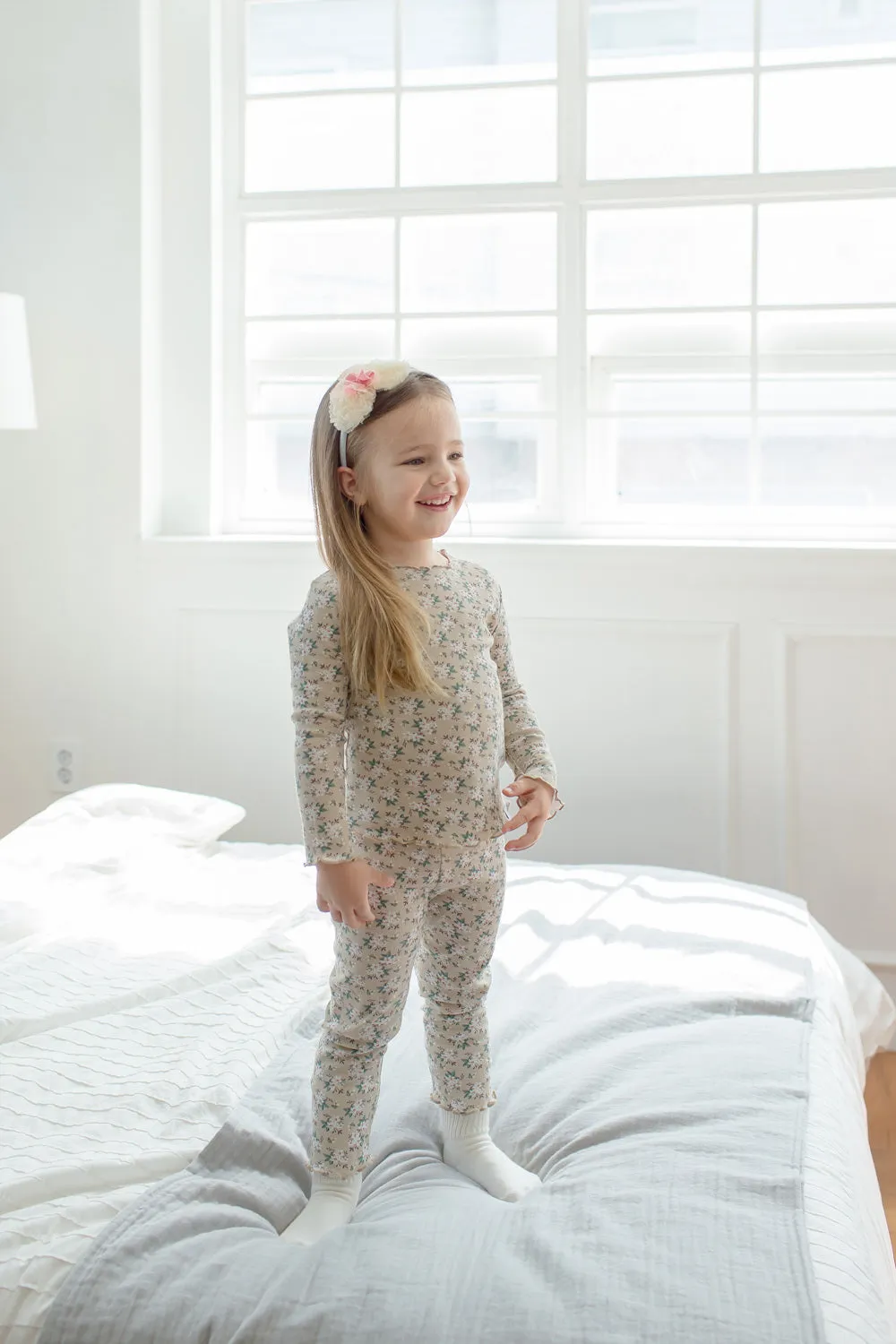 Maybee Beige Long Sleeve Pajama
