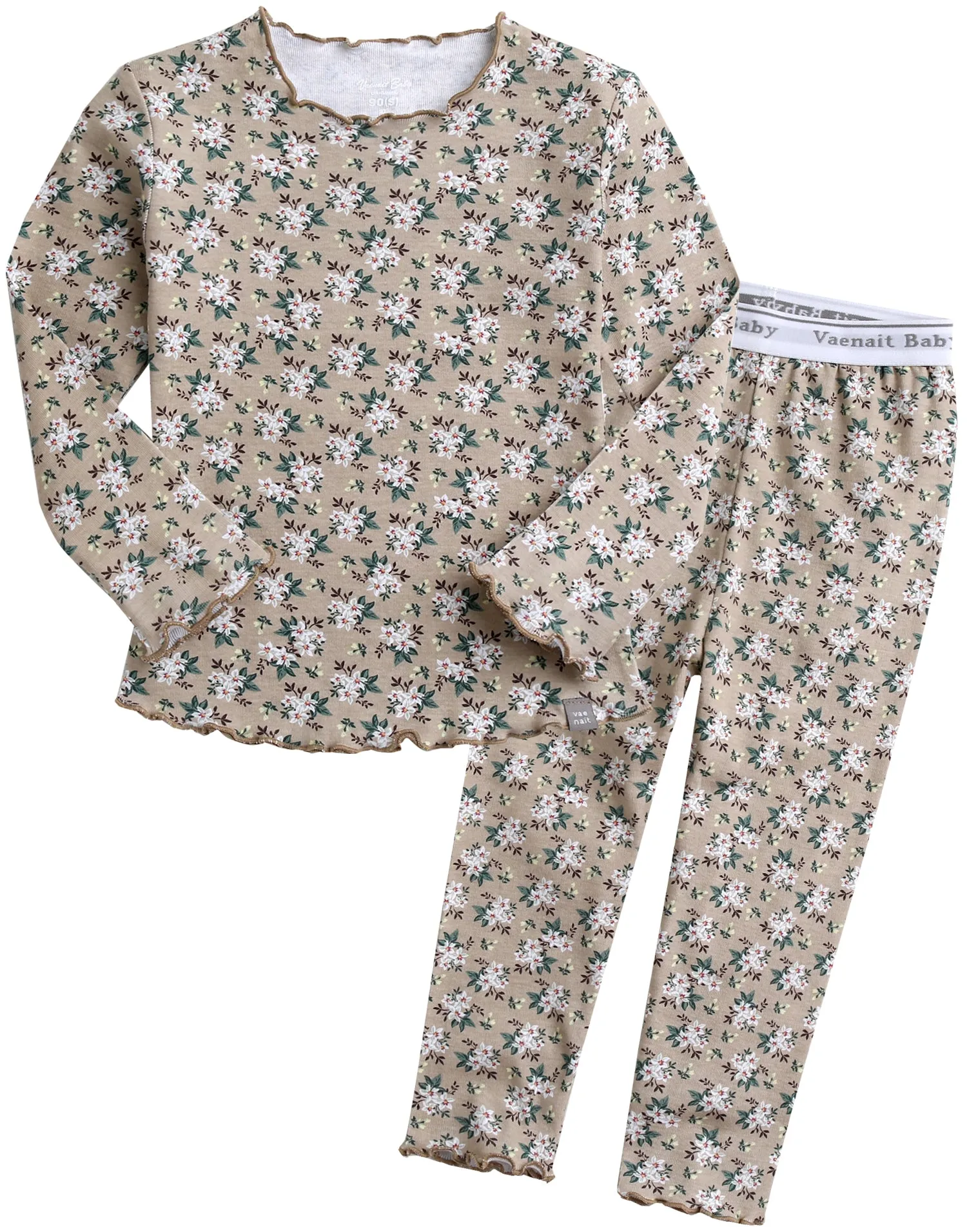 Maybee Beige Long Sleeve Pajama