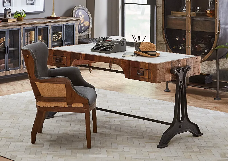 Melbourne Reclaimed Rustic Writing Desk