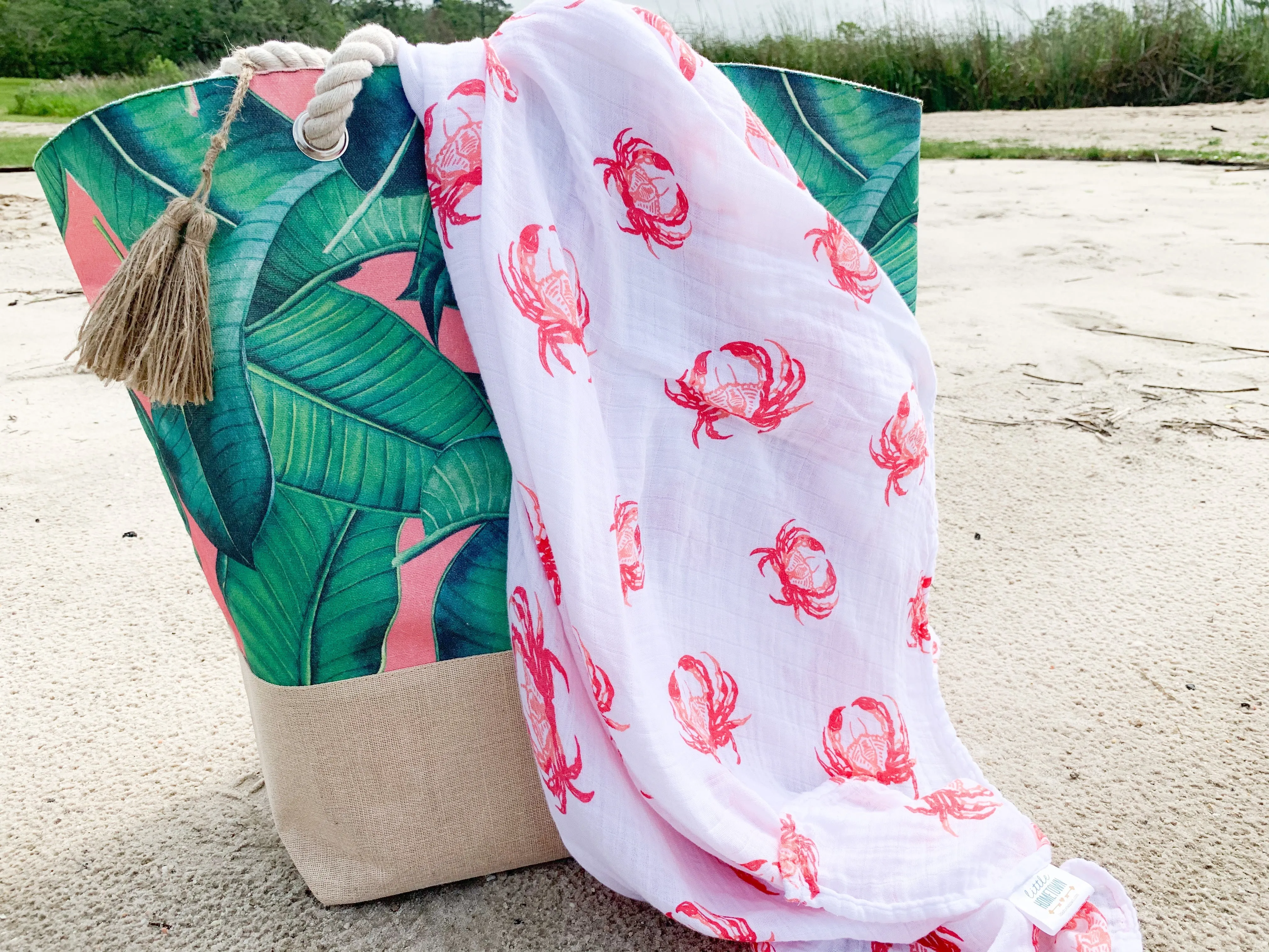 Pink Crab Pajamas by Little Hometown
