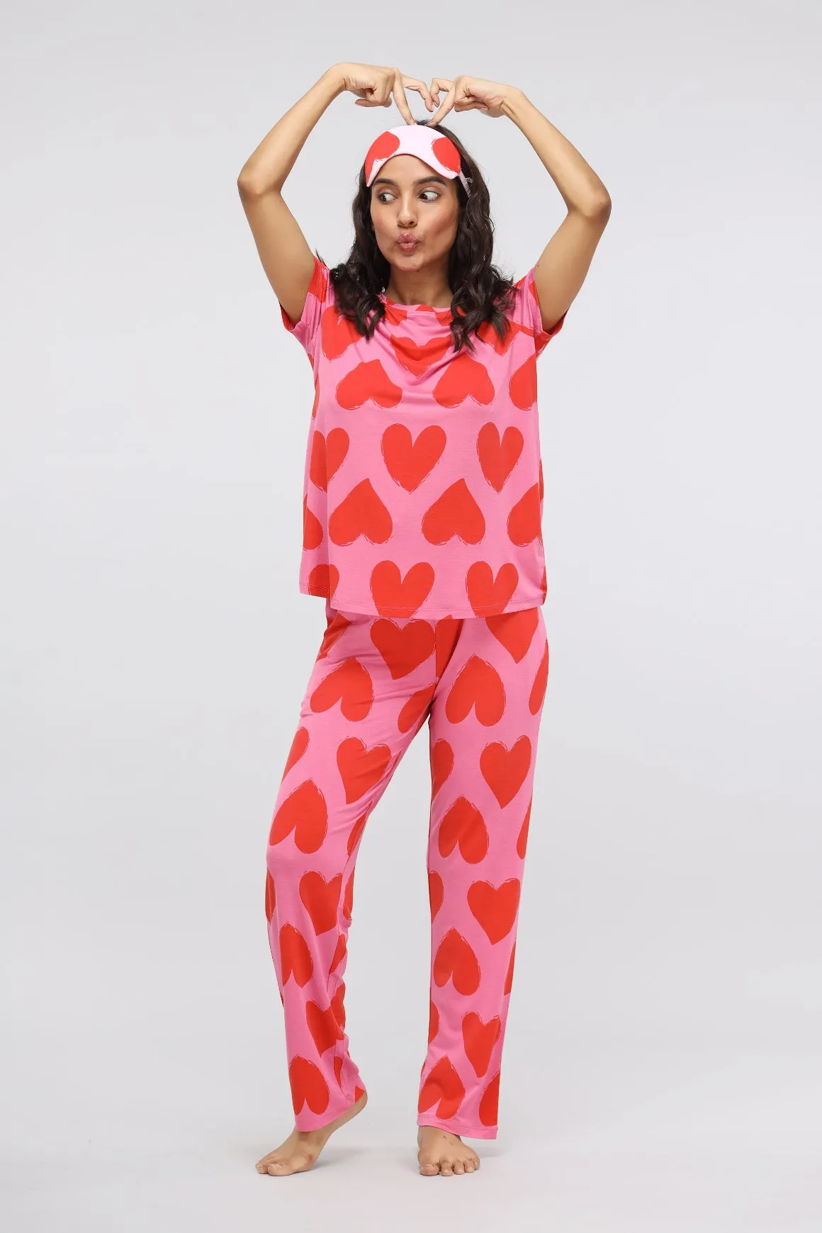 Pink Love Modal Pajama
