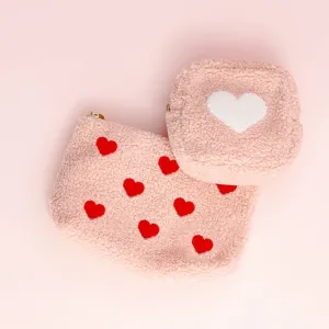Pink Sherpa Pouches ~ 2 Styles