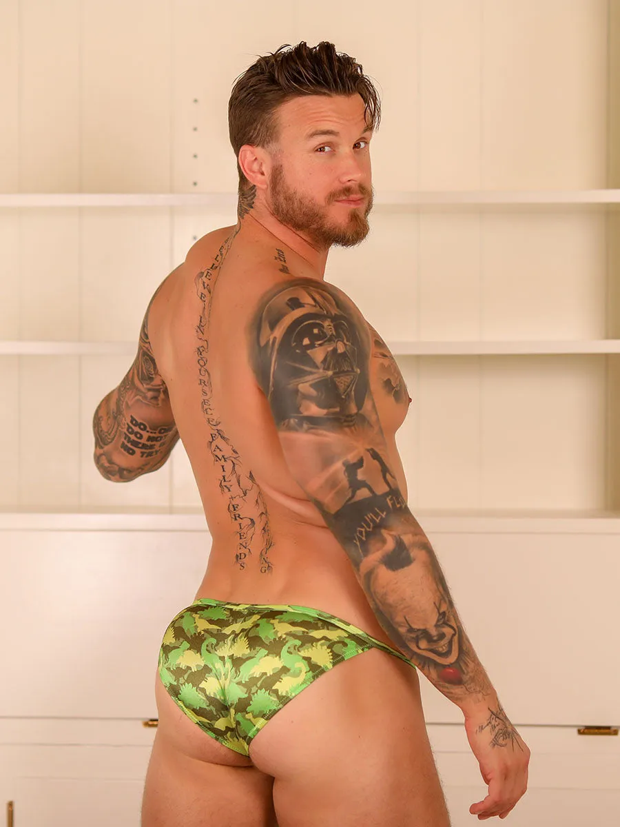 Printed Luxe Satin Mini Tanga