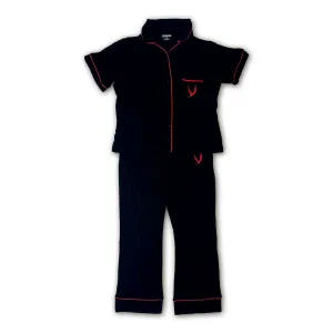 Queen Pajama Set (Red/Black)