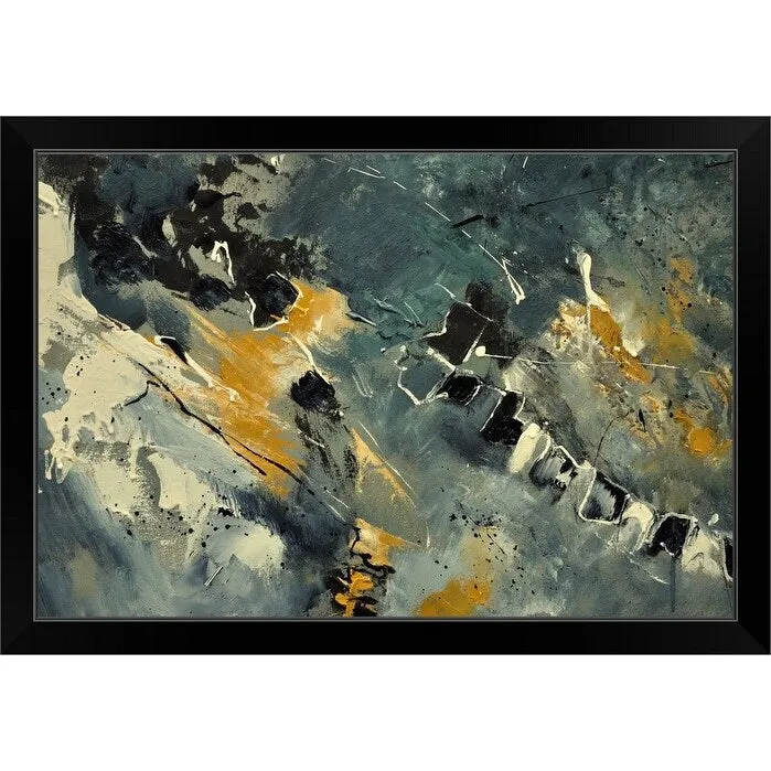 "Abstract 692110" Black Framed Print